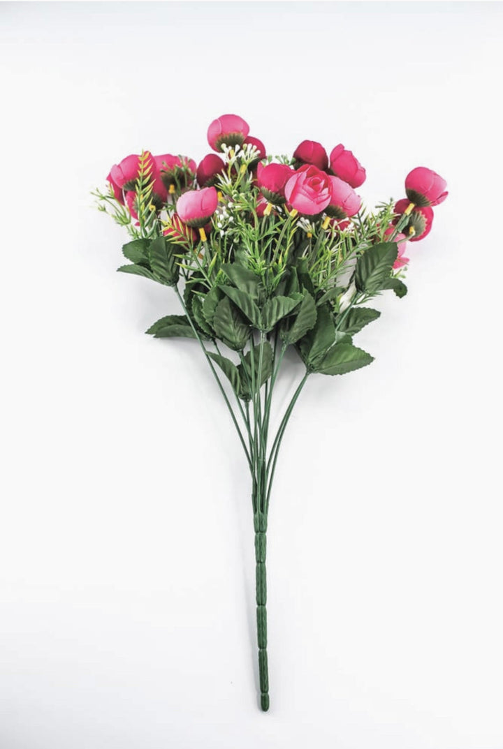 Mini ranunculus bush - beauty pink - Greenery Marketartificial flowers37126