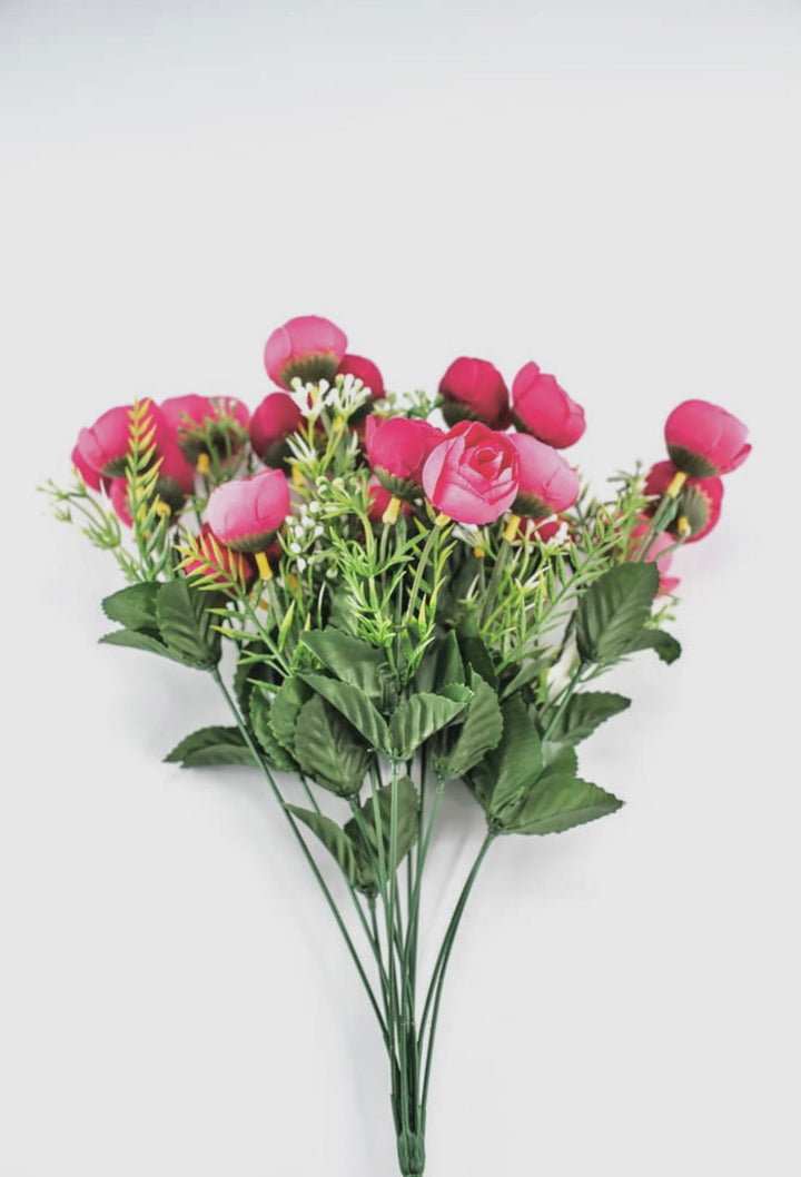 Mini ranunculus bush - beauty pink - Greenery Marketartificial flowers37126