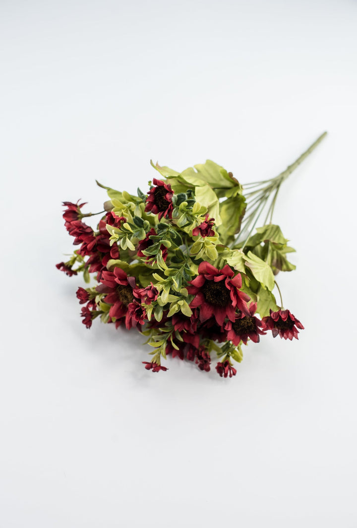 Mini Sunflower bush - burgundy - Greenery Marketartificial flowers21131 - BG