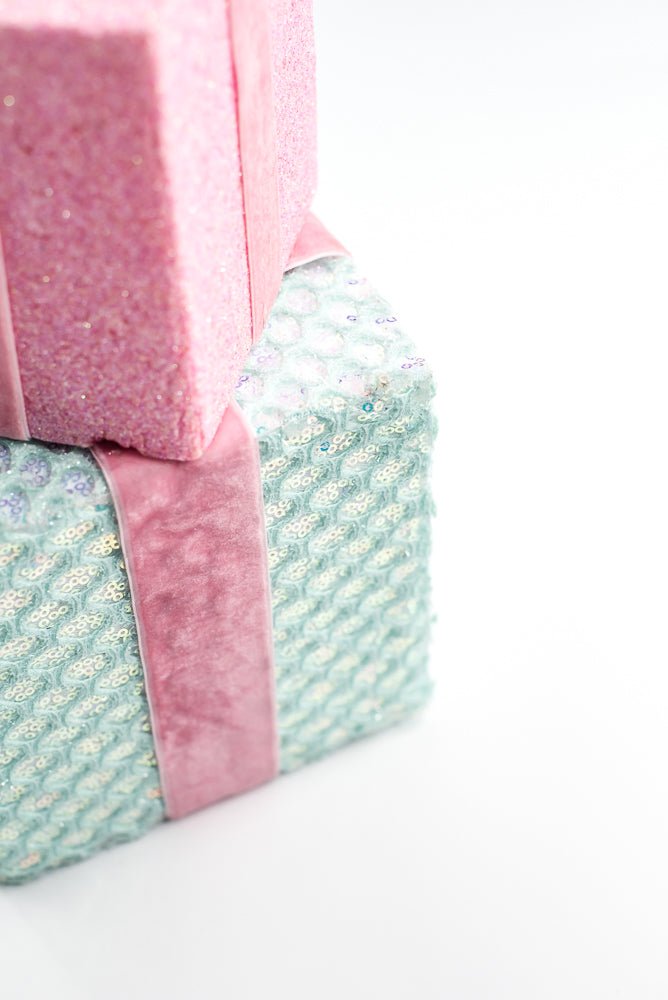 Mint and Pink Gift Box Stack - Greenery Market86353MIPK