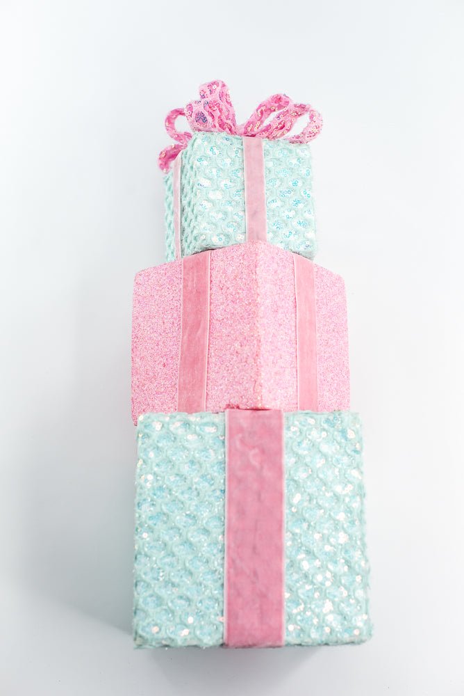 Mint and Pink Gift Box Stack - Greenery Market86353MIPK