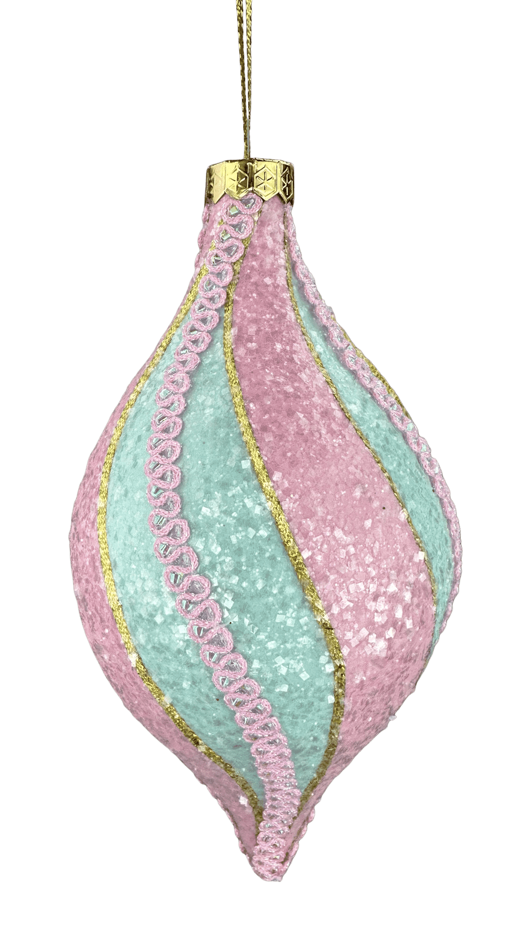 Mint and Pink Ornament Finial 9” - Greenery Market86519MIPK