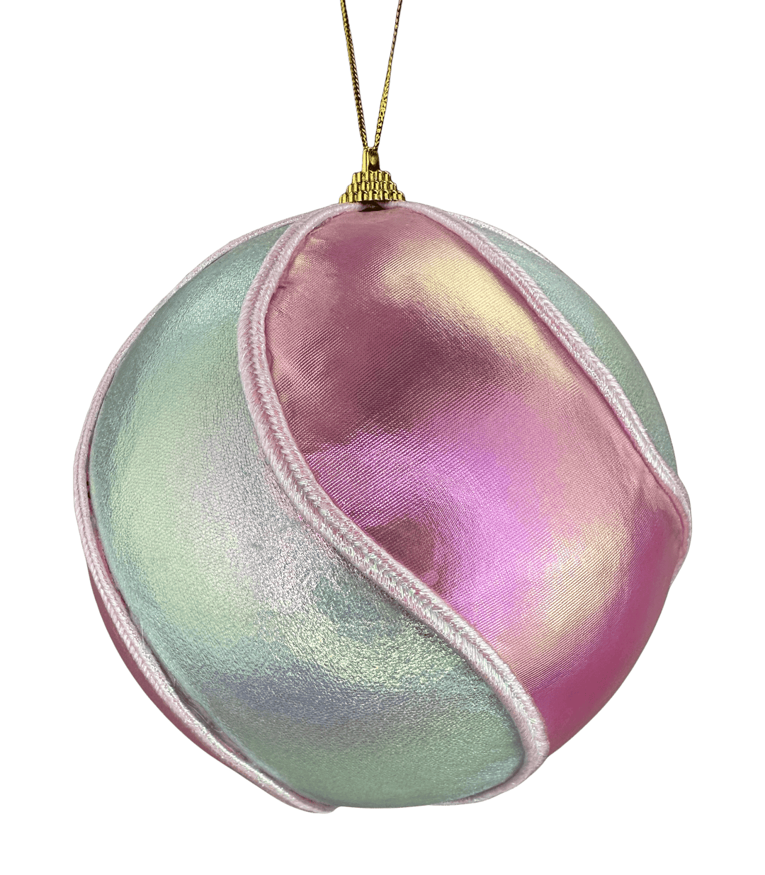Mint and Pink Swirl Ornament Ball - Greenery Market86408MIPK