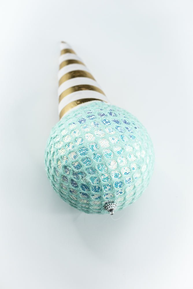 Mint Mesh Ice Cream Ornament - Greenery Market86358MINT