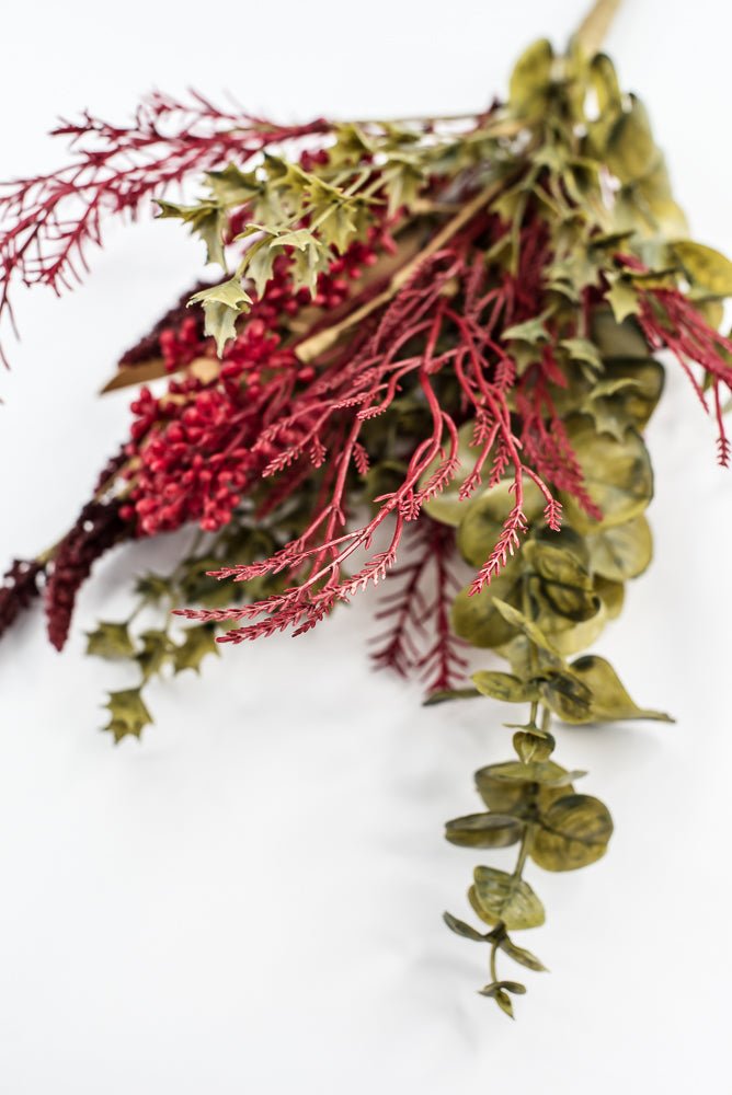 Mixed Berries And Greens Bush - Greenery MarketArtificial Flora65161 - RD