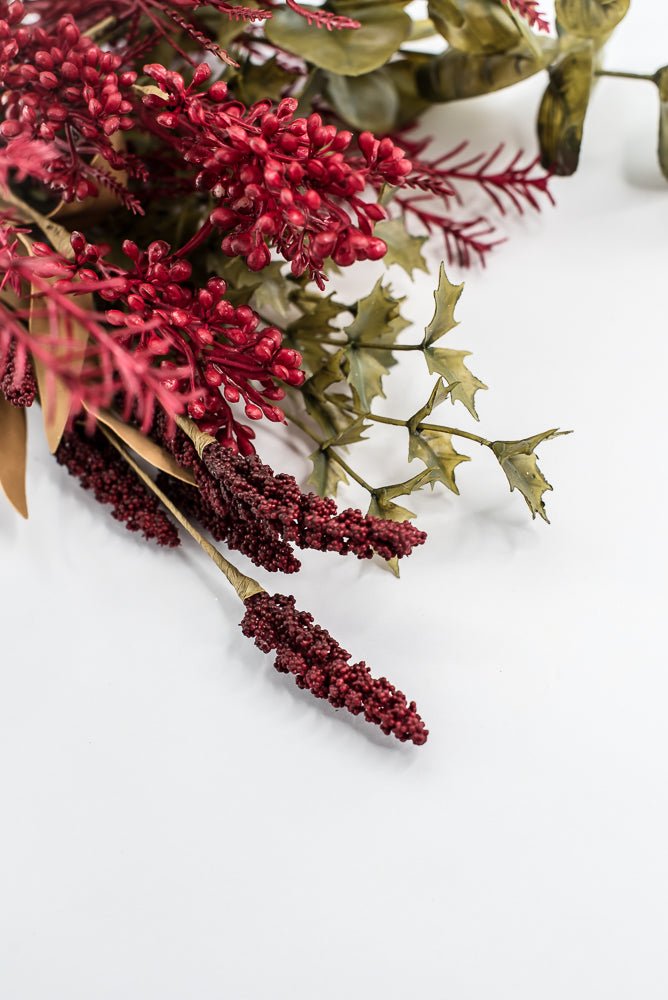 Mixed Berries And Greens Bush - Greenery MarketArtificial Flora65161 - RD