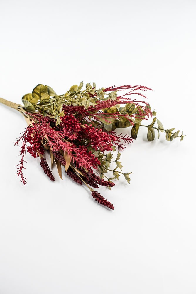 Mixed Berries And Greens Bush - Greenery MarketArtificial Flora65161 - RD