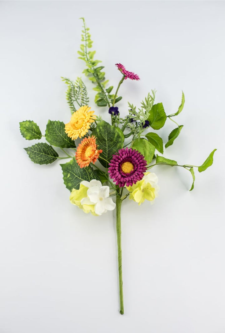 Mixed flower pick with greenery - Greenery MarketArtificial Flora63974