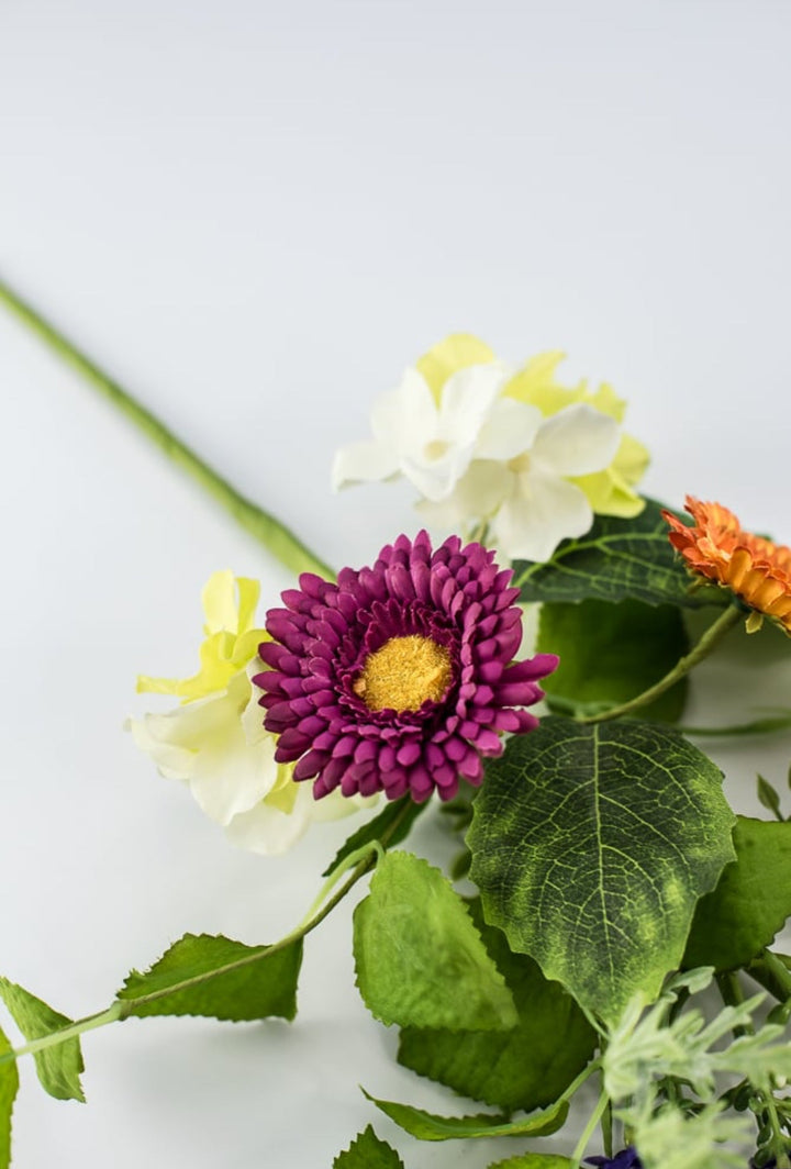 Mixed flower pick with greenery - Greenery MarketArtificial Flora63974