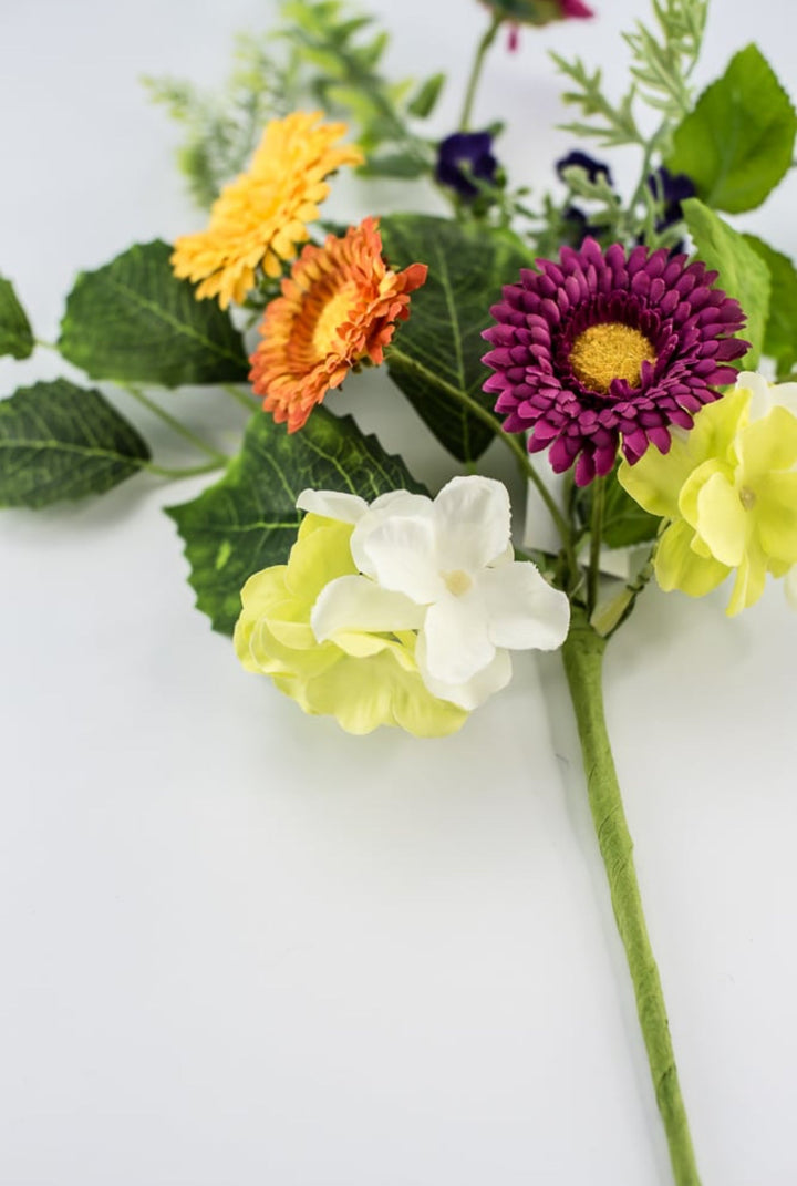 Mixed flower pick with greenery - Greenery MarketArtificial Flora63974