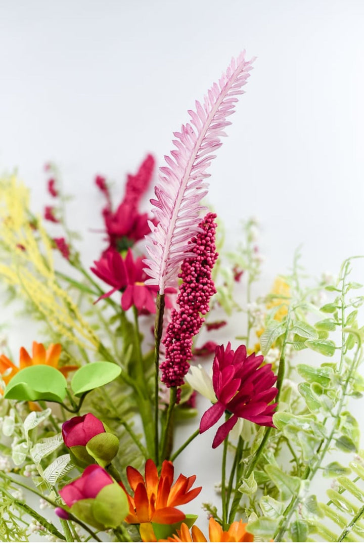 Mixed flower spray - pink, yellow, orange - Greenery MarketArtificial Flora40018