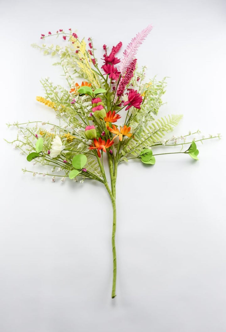 Mixed flower spray - pink, yellow, orange - Greenery MarketArtificial Flora40018