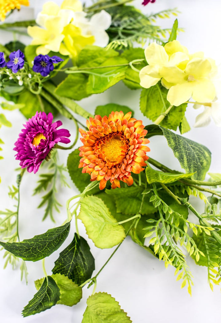 Mixed flower spray with greenery - Greenery MarketArtificial Flora63973