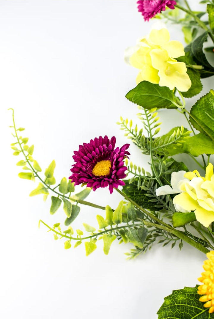 Mixed flower spray with greenery - Greenery MarketArtificial Flora63973