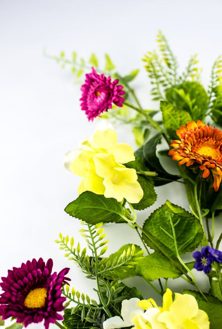 Mixed flower spray with greenery - Greenery MarketArtificial Flora63973