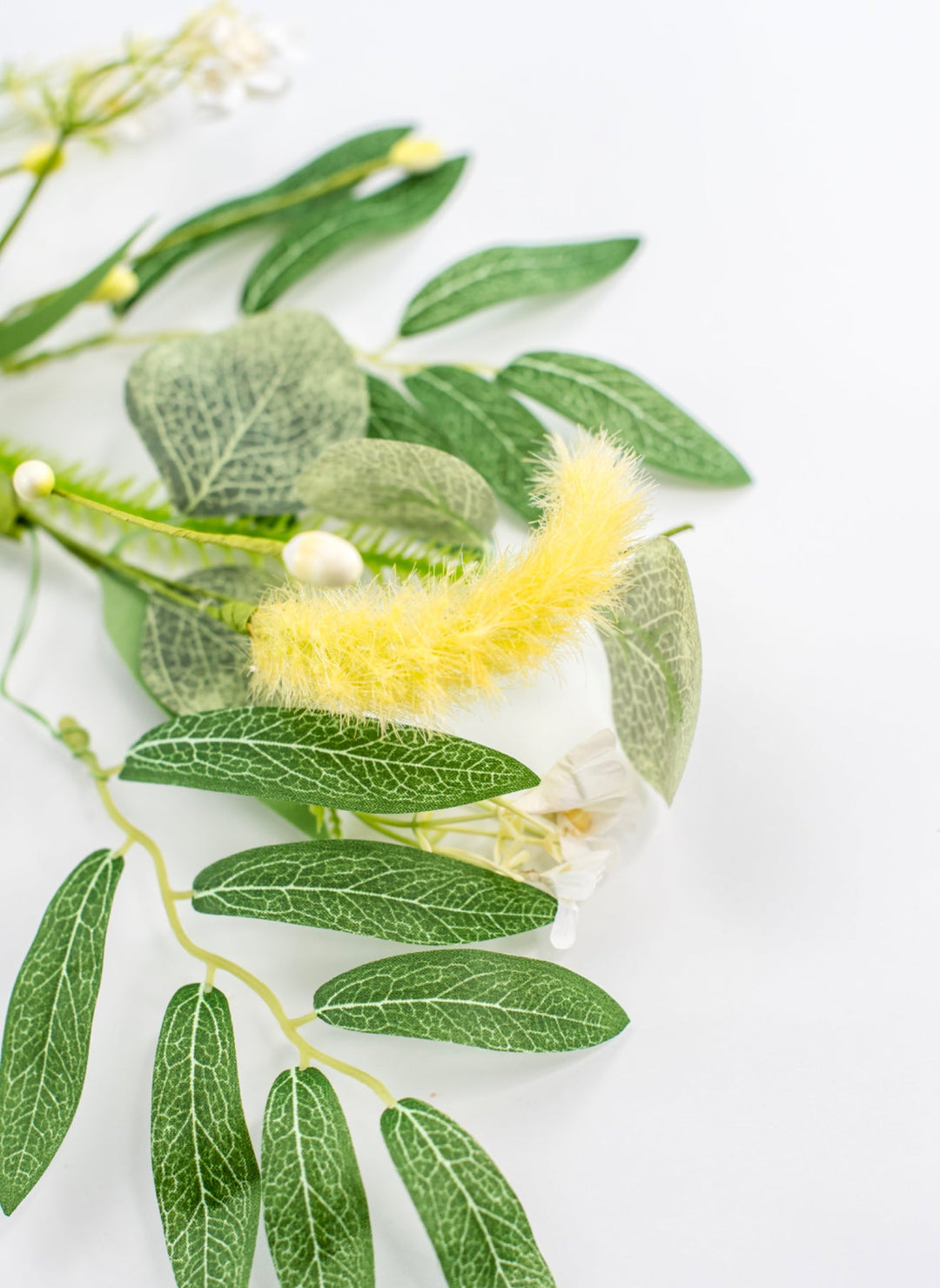 Mixed fuzzy tail spray - green - Greenery Market40224