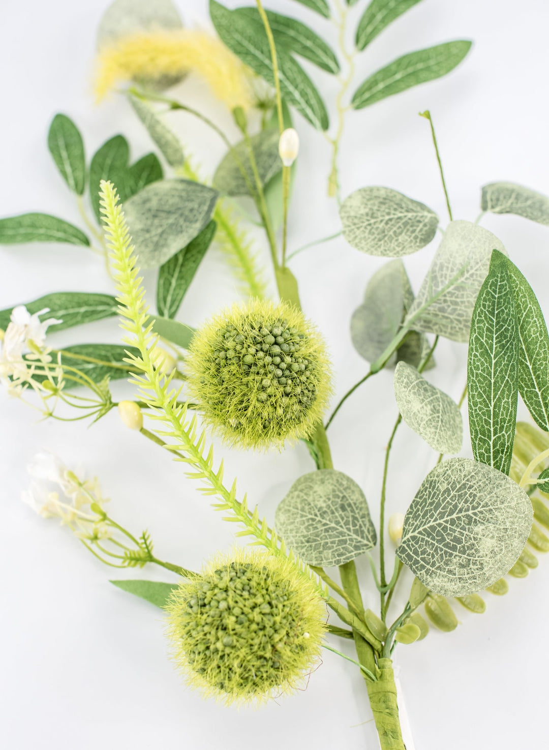 Mixed fuzzy tail spray - green - Greenery Market40224