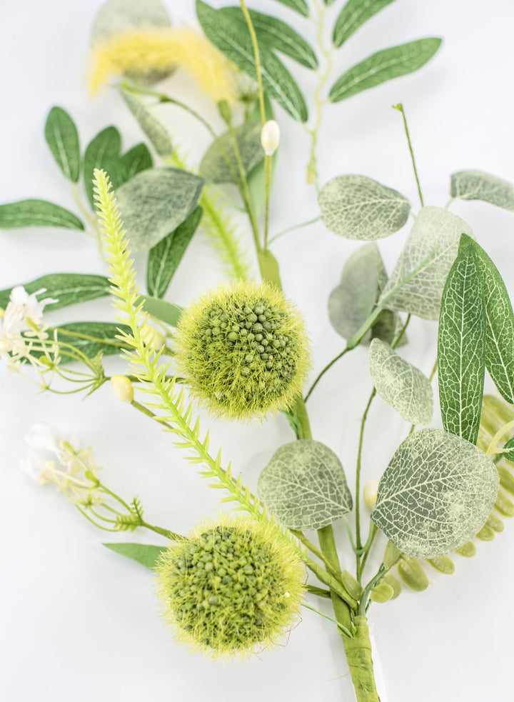 Mixed fuzzy tail spray - green - Greenery Market40224