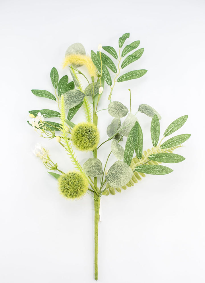 Mixed fuzzy tail spray - green - Greenery Market40224