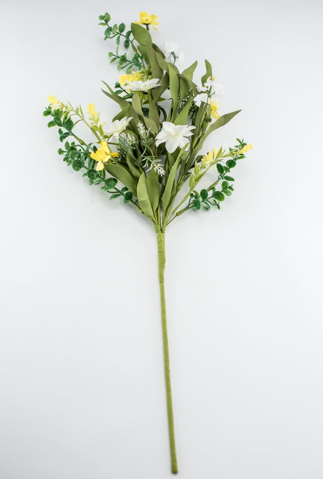 Mixed greenery and daisies flower spray - Greenery MarketArtificial Flora63892
