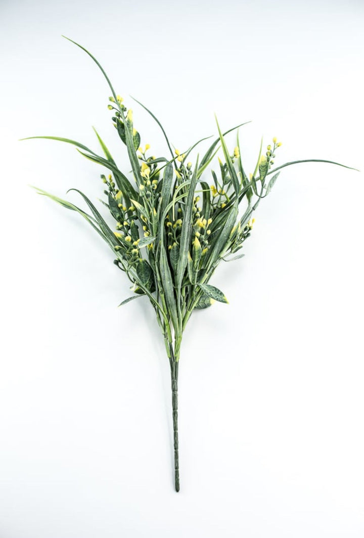 Mixed greenery, berry, and grass bush - yellow green - Greenery MarketArtificial Flora80202