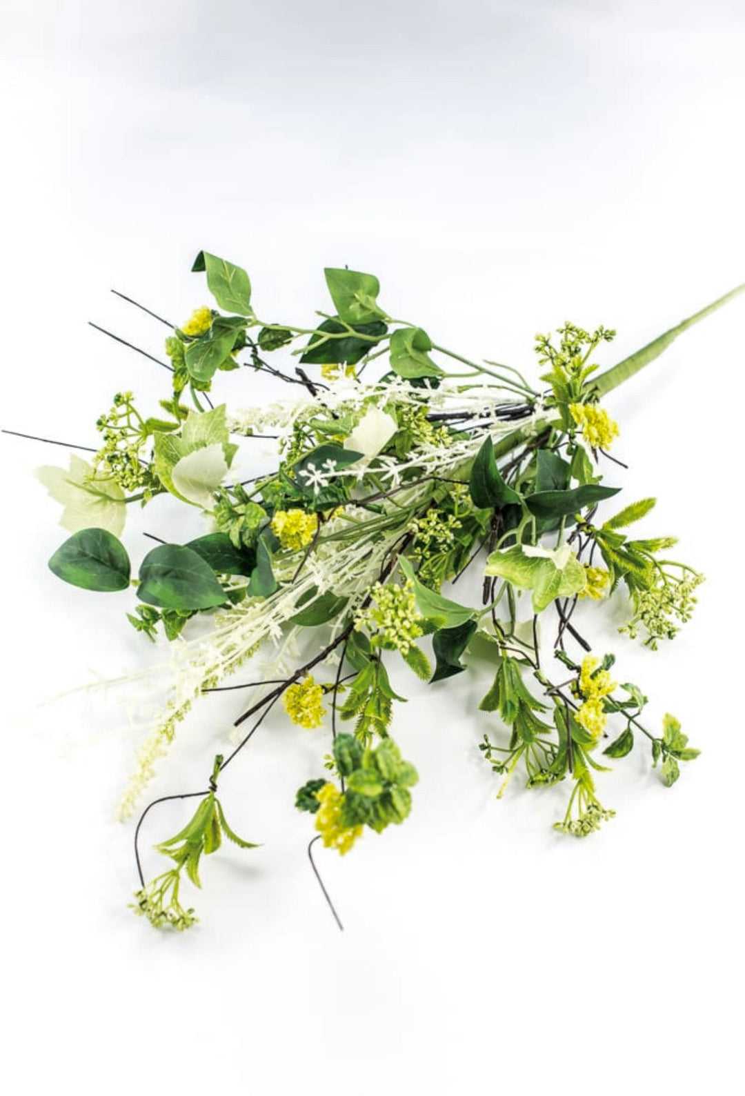 Mixed greenery, sedum, and twig bush - yellow - Greenery Market63335Yw