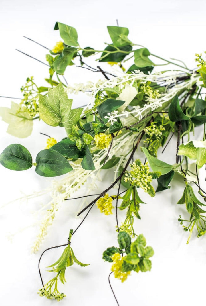 Mixed greenery, sedum, and twig bush - yellow - Greenery Market63335Yw