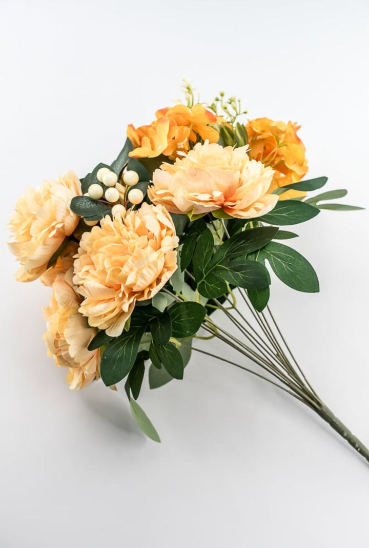 Mixed Peonies And Hydrangea Bush - Peach - Greenery Market84955 - PH