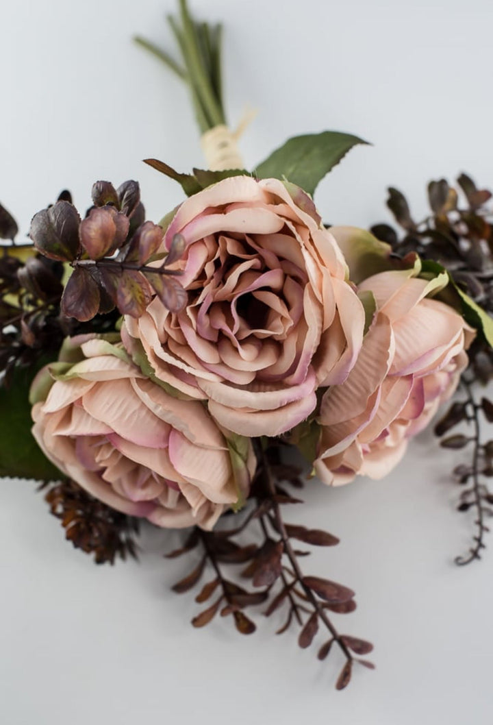 Mixed Peony and eucalyptus bundle - soft pink - Greenery MarketArtificial Flora26321