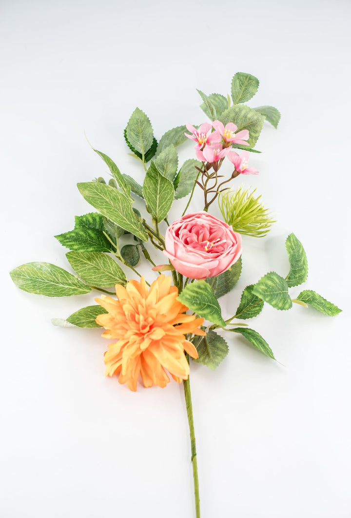 Mixed peony and mum spray - Greenery Market64772