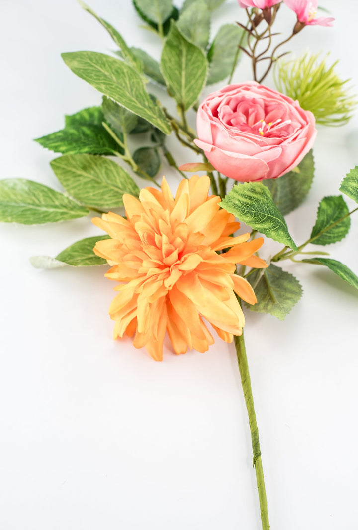 Mixed peony and mum spray - Greenery Market64772