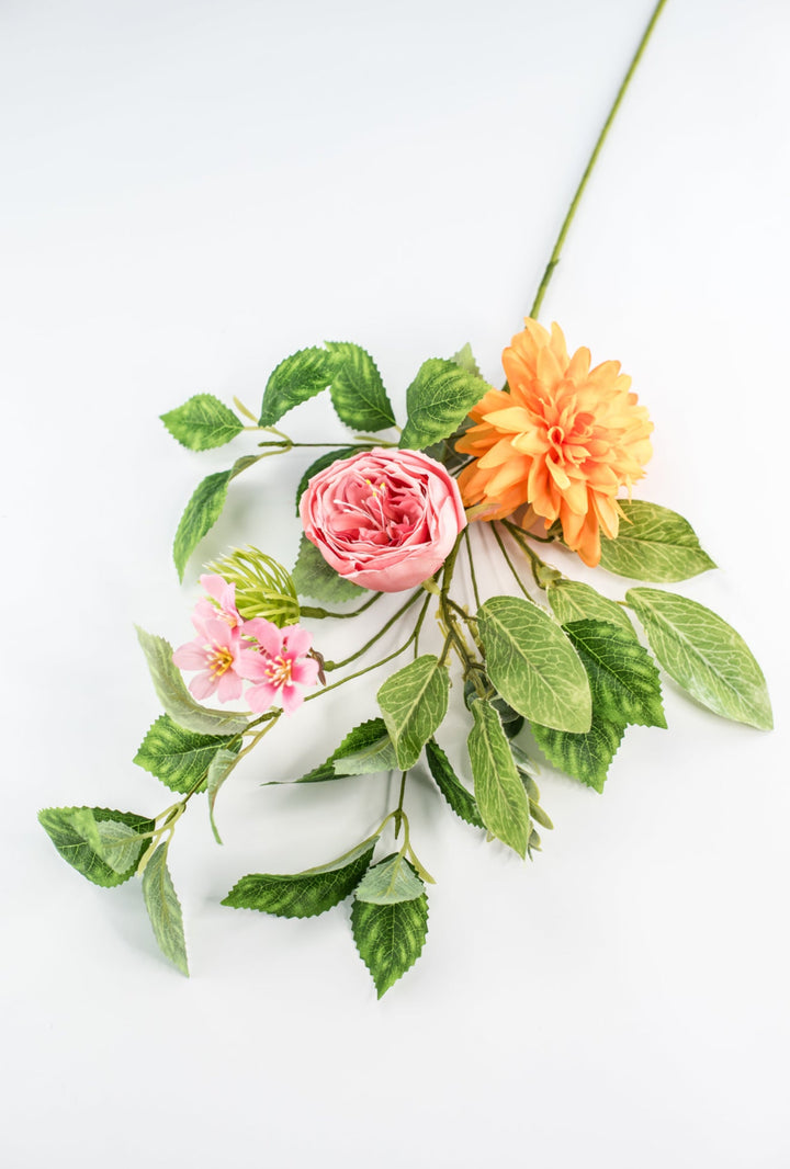 Mixed peony and mum spray - Greenery Market64772