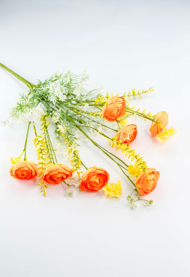 Mixed Ranunculus bush - orange - Greenery Market40218 - OR
