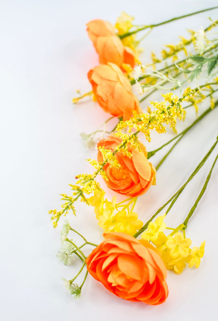 Mixed Ranunculus bush - orange - Greenery Market40218 - OR