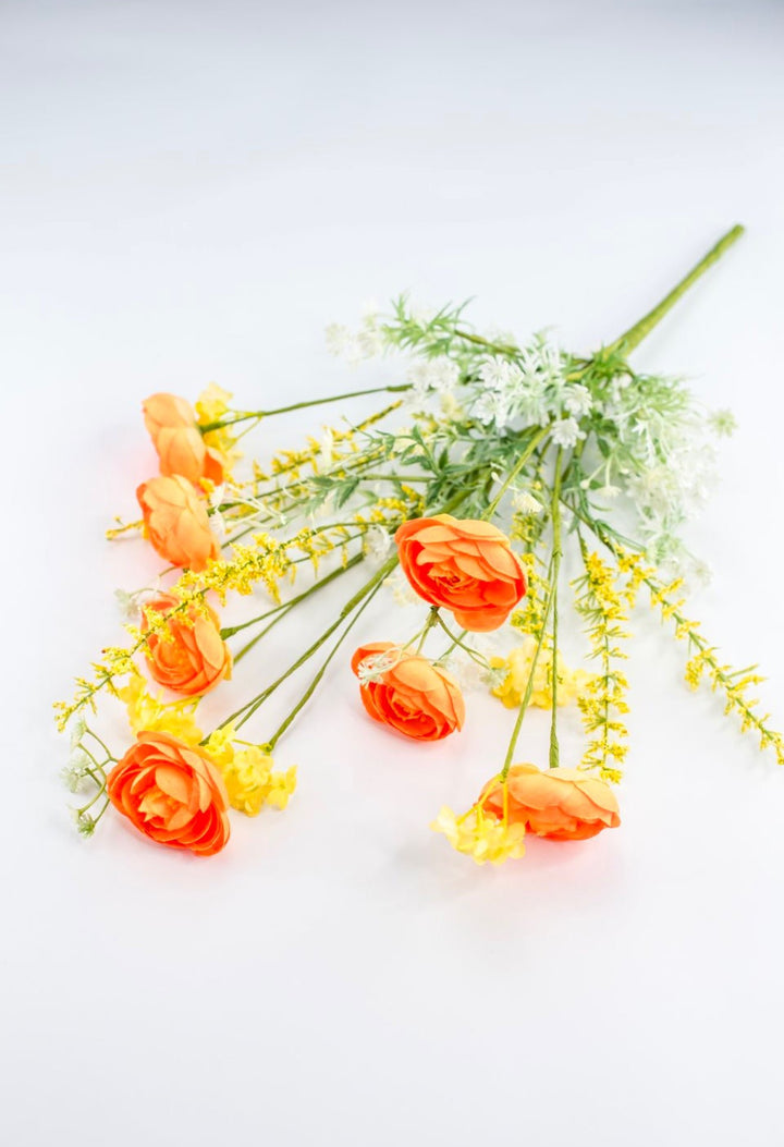 Mixed Ranunculus bush - orange - Greenery Market40218 - OR