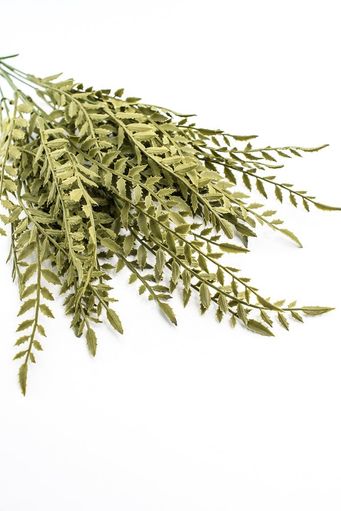 Mossy Fishtail Fern Bush - Greenery MarketArtificial Flora13626GN