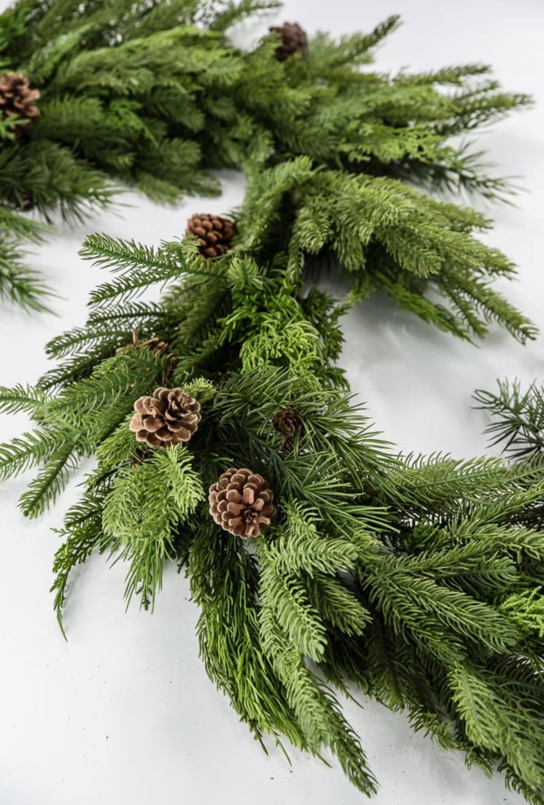 Natural touch, artificial mixed pine garland 72” - Greenery MarketgreeneryMTX73279