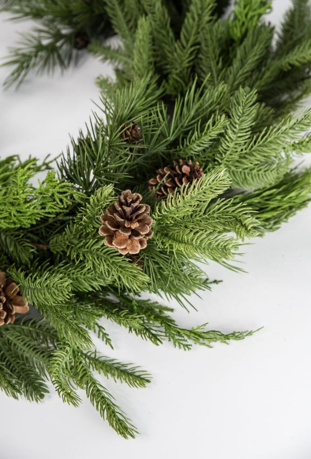 Natural touch, artificial mixed pine garland 72” - Greenery MarketgreeneryMTX73279