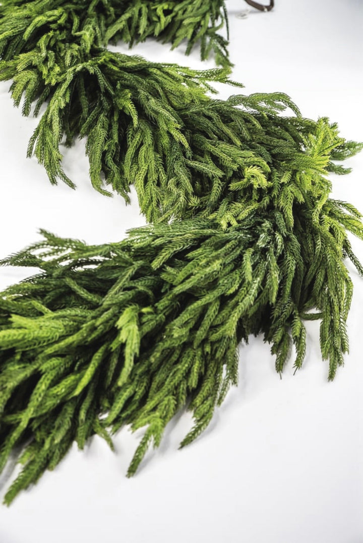 Natural touch thick norfolk garland 72” x 16” - Greenery MarketGarlandMTX73277