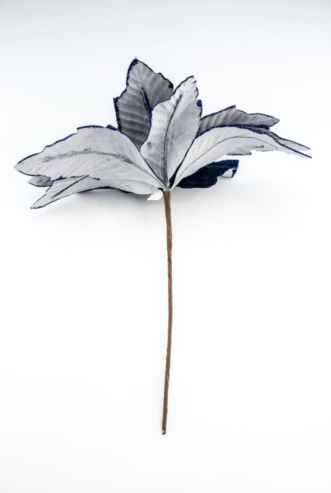 Navy blue velvet poinsettia stem - Greenery MarketWinter and ChristmasXS401119