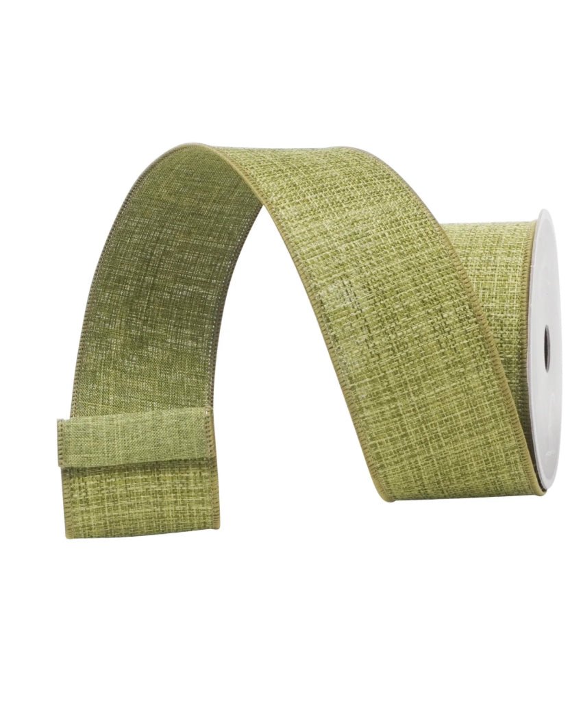 Olive Harvest Tweed Farrisilk Wired Ribbon - 2.5" - Greenery MarketRibbons & TrimRS260 - 76