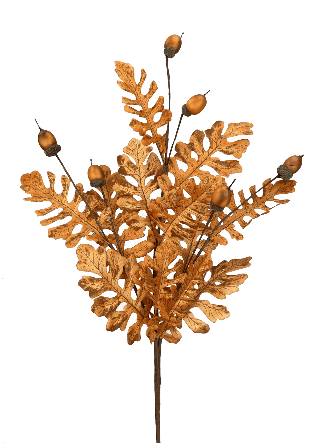 Orange Acorn Oak Leaves Spray - Greenery Market57212OR