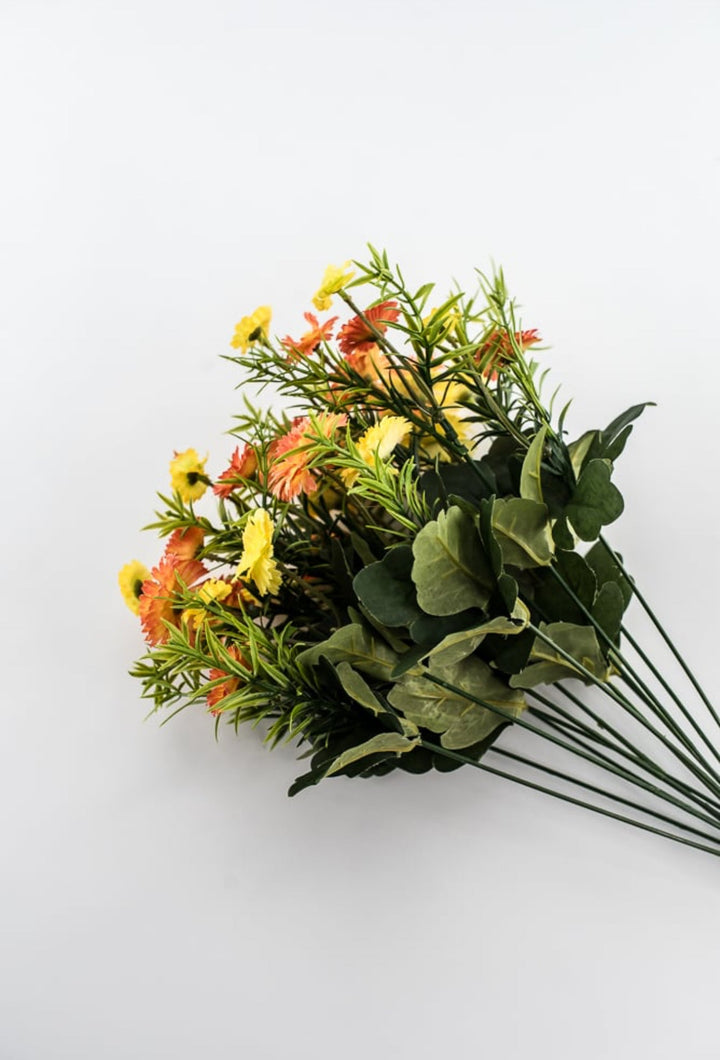 Orange And Yellow Filler Flower Bush - Greenery MarketArtificial Flora85044 - ORYEL