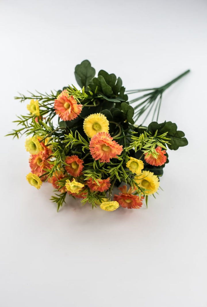 Orange And Yellow Filler Flower Bush - Greenery MarketArtificial Flora85044 - ORYEL