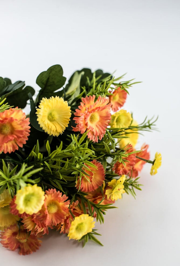 Orange And Yellow Filler Flower Bush - Greenery MarketArtificial Flora85044 - ORYEL