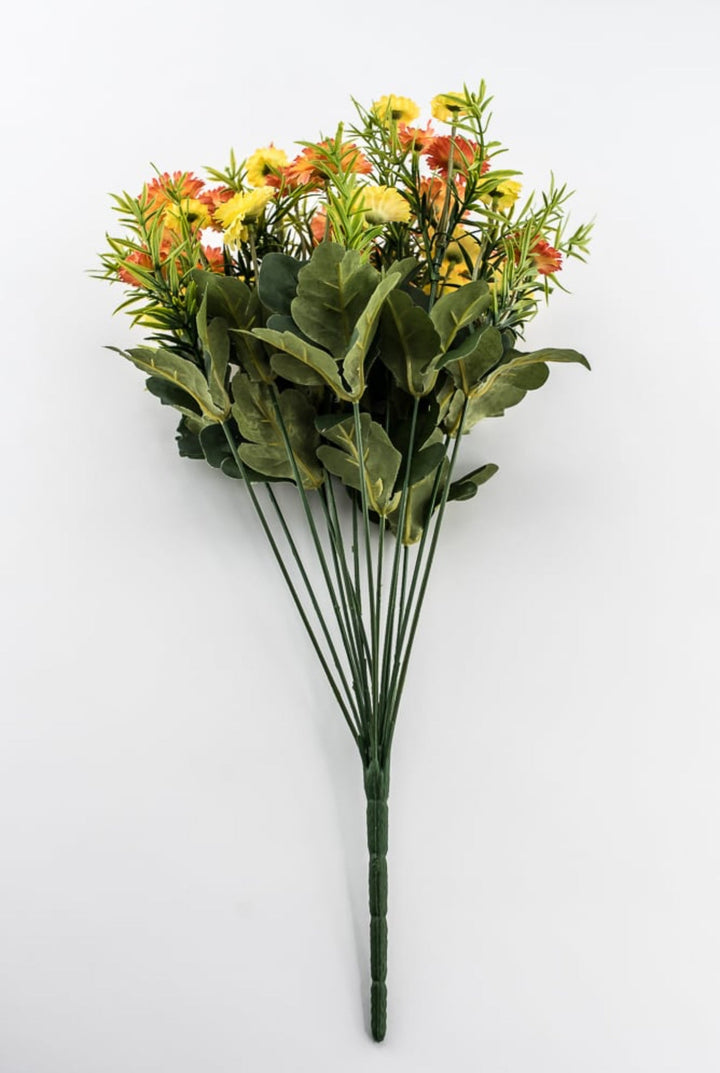 Orange And Yellow Filler Flower Bush - Greenery MarketArtificial Flora85044 - ORYEL