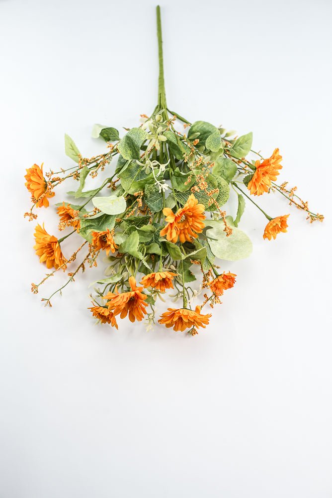 Orange, Artificial Daisy Spray - Greenery Market219964