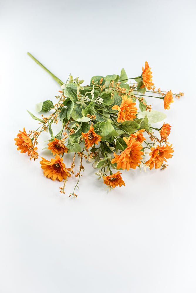 Orange, Artificial Daisy Spray - Greenery Market219964