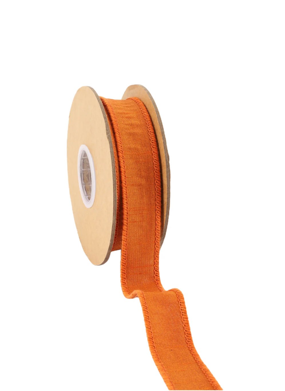 Orange Dupioni Wired Ribbon 1" - Greenery MarketWired ribbon9100W - 753 - 25E