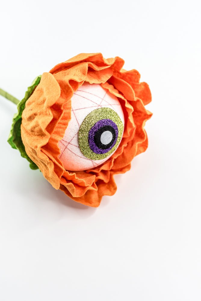 Orange Eyeball Flower Stem - Greenery Market57242OR